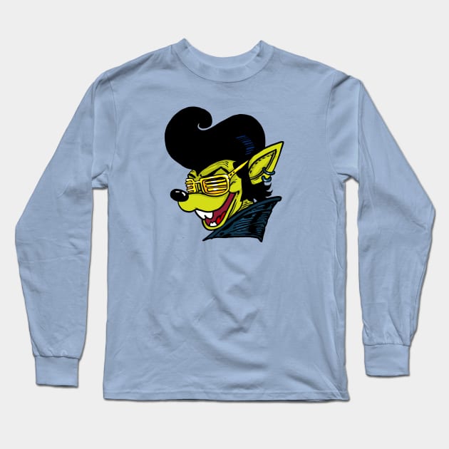 Melvis Hotrod Long Sleeve T-Shirt by Lambdog comics!